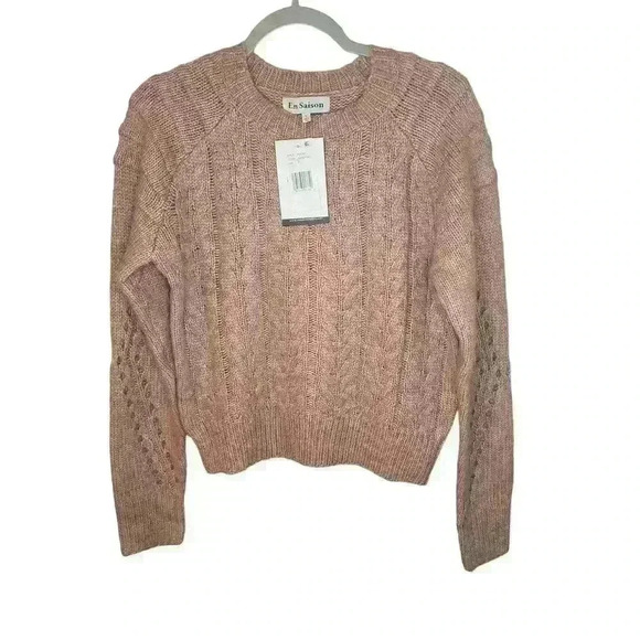 En Saison
Gemma Cable Knit Crew Neck Long Sleeve
Sweater Size Small NWT - Picture 6 of 12
